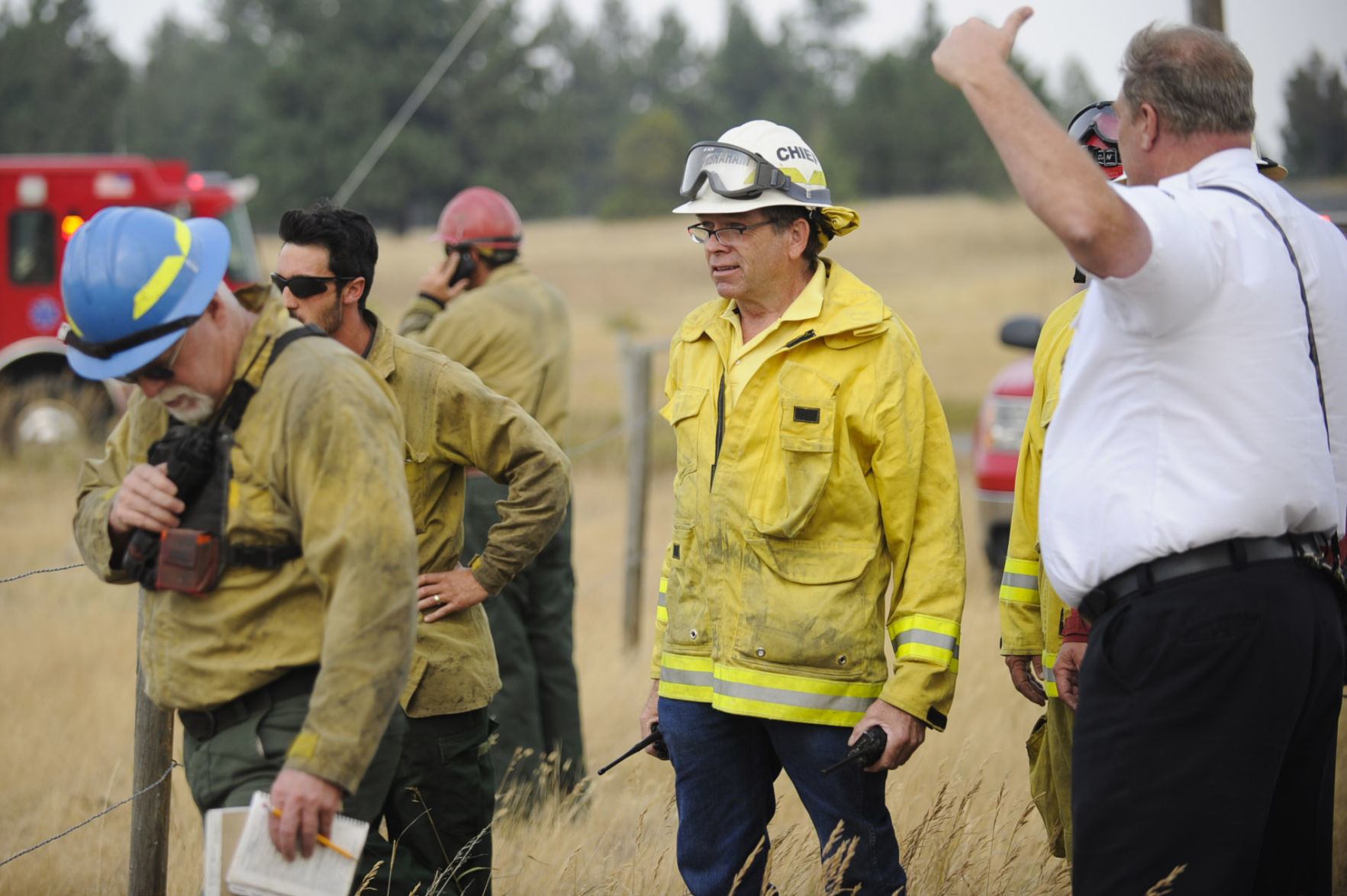 Retired Montana City Fire Chief Rick Abraham on the Holmes Gulch Fire, a lightning-caused fire south of Helena on Aug. 24, 2017.